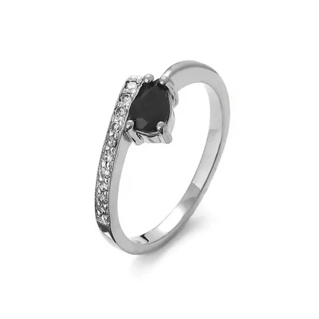 Pierścionek z szafirem i brylantami