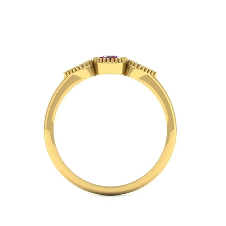 Pierścionek z szafirem i brylantami