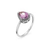 Pierścionek z ametystem i brylantami
