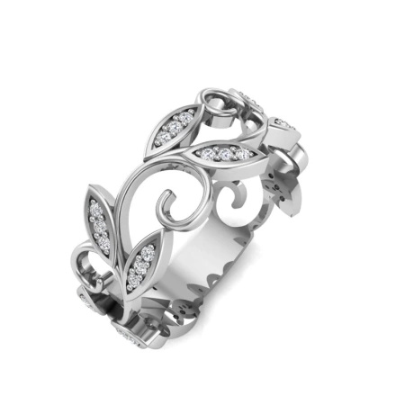 Pierścionek z brylantami 0,16 ct