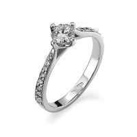 Pierścionek z brylantami 0,59 ct