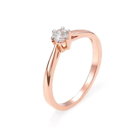 Pierścionek z brylantem 0,28 ct