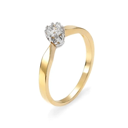 Pierścionek z brylantem 0,21 ct