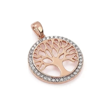 Zawieszka z cyrkoniami - drzewko szczęścia