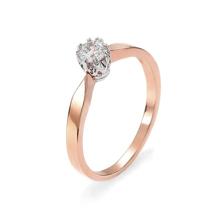 Pierścionek z brylantem 0,21 ct