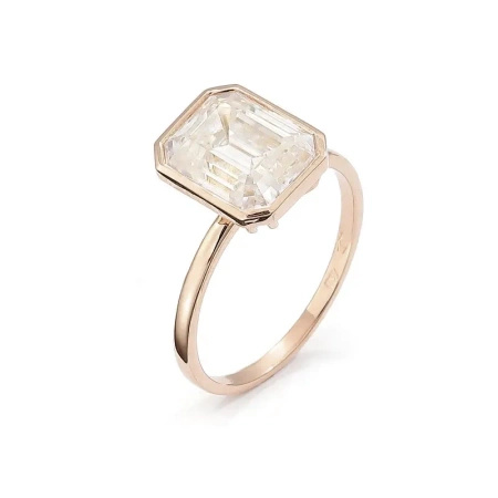 Pierścionek z moissanitem