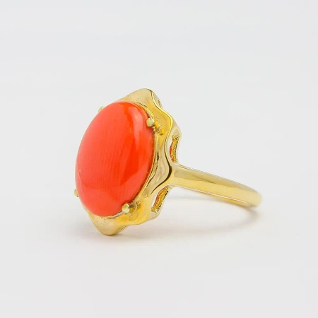 Pierścionek z koralem