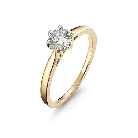 Pierścionek z brylantem 0,50 ct