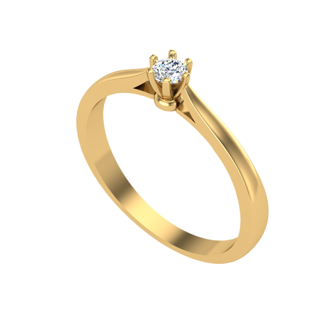 Pierścionek z brylantem