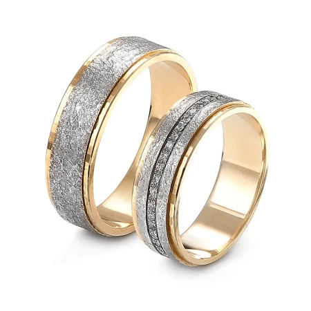 Obrączki ślubne z brylantami 0,24 ct