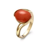 Pierścionek z koralem