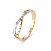 Pierścionek z brylantami 0,06 ct