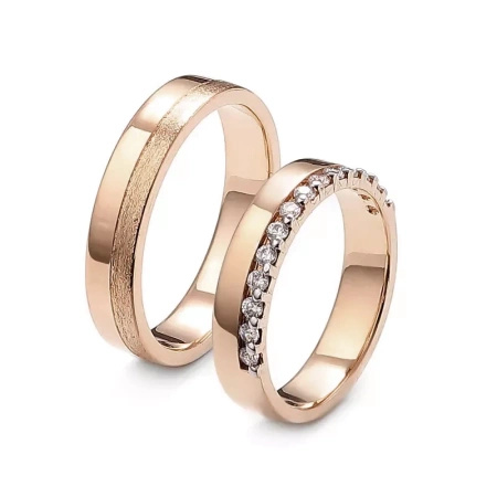 Obrączki ślubne z brylantami 0,28 ct