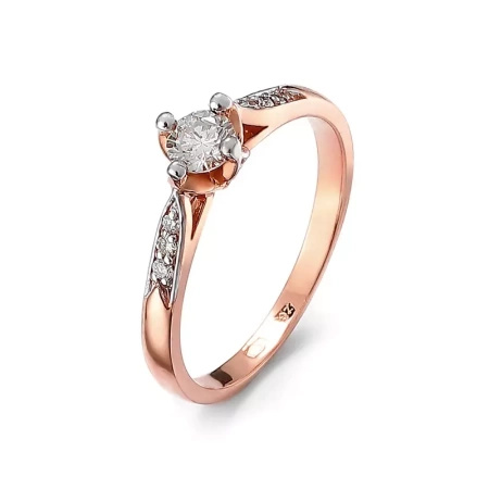 Pierścionek z brylantami 0,29 ct