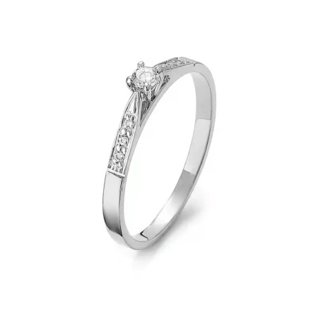 Pierścionek z brylantami 0,13 ct