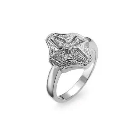 Pierścionek z brylantami 0,07 ct