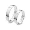 Obrączki ślubne z brylantem 0,02 ct