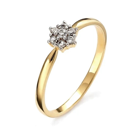 Pierścionek z brylantami 0,11 ct