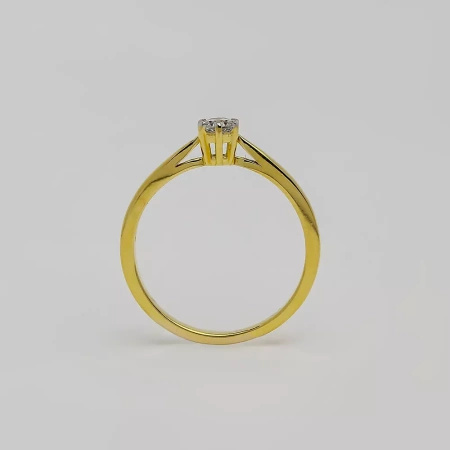 Pierścionek z brylantem 0,15 ct