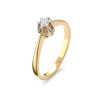 Pierścionek z brylantem 0,10 ct