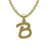 Zawieszka złota - literka B
