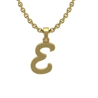 Zawieszka złota - literka E
