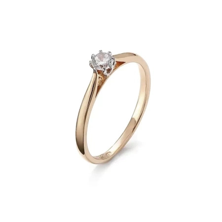 Pierścionek z brylantem 0,15 ct