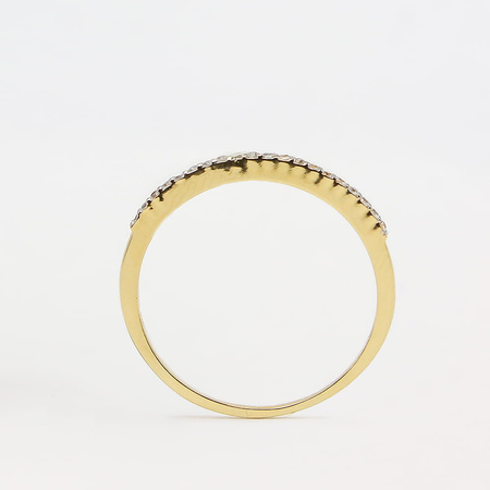 Pierścionek z brylantami 0,09 ct