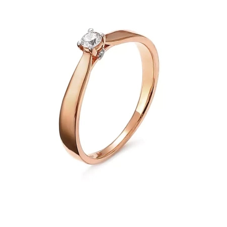 Pierścionek z brylantami 0,10 ct