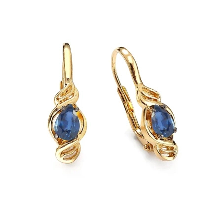 Kolczyki z szafirami