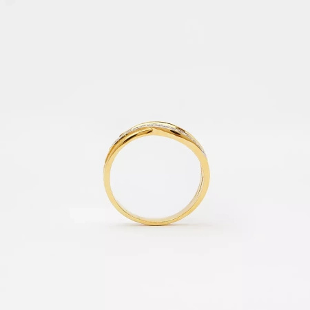 Pierścionek z brylantami 0,10 ct