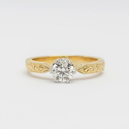 Pierścionek z brylantem 0,52 ct