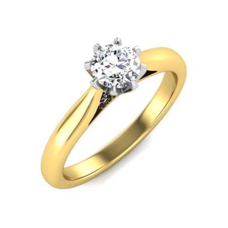 Pierścionek z brylantem 0,50 ct