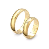 Obrączki ślubne z brylantami 0,03 ct