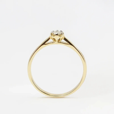 Pierścionek z brylantem 0,13 ct