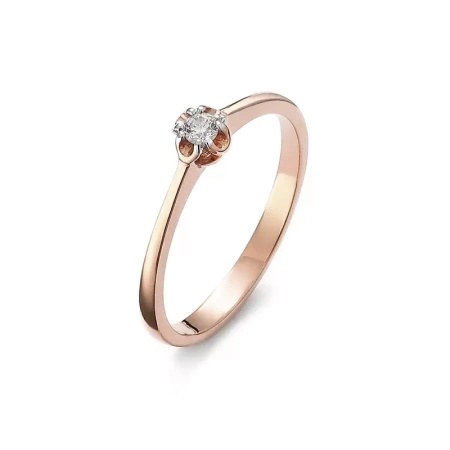 Pierścionek z brylantem 0,06 ct