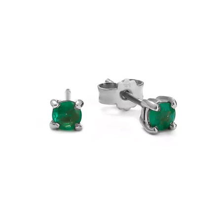 Kolczyki z szmaragdem