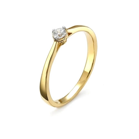 Pierścionek z brylantem 0,10 ct