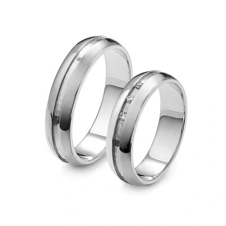 Obrączki ślubne z brylantami 0,05 ct
