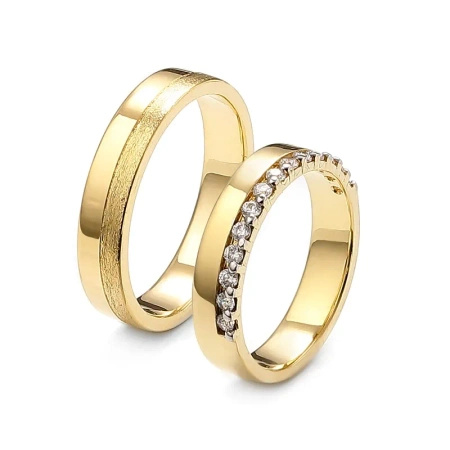 Obrączki ślubne z brylantami 0,28 ct