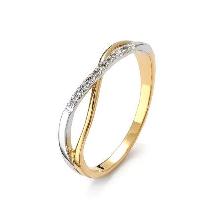 Pierścionek z brylantami 0,06 ct