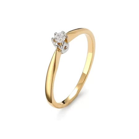 Pierścionek z brylantem 0,06 ct