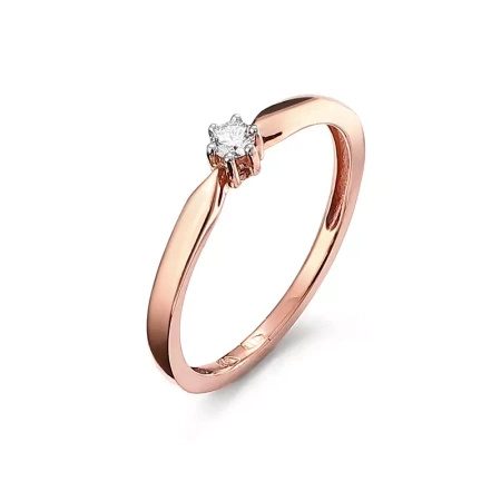 Pierścionek z brylantem 0,08 ct