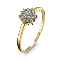 Pierścionek z brylantami 0,12 ct