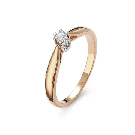 Pierścionek z brylantem 0,06 ct