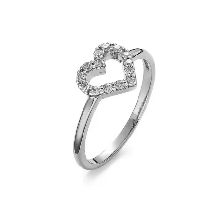 Pierścionek z cyrkoniami - serce
