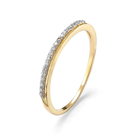 Pierścionek z brylantami 0,09 ct