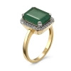 Pierścionek z szmaragdem i brylantami