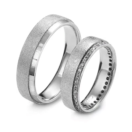 Obrączki ślubne z brylantami 0,25 ct