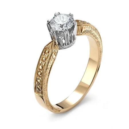 Pierścionek z brylantem 0,52 ct